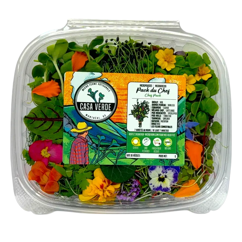 Chef Pack Microgreen Sampler pack Casa Verde Microgreens